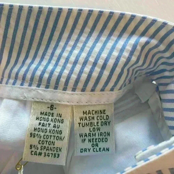 Fairway & Greene Golfcore Seersucker Skort Blue Size 6 NWT Tennis Pickleball - Picture 3 of 7